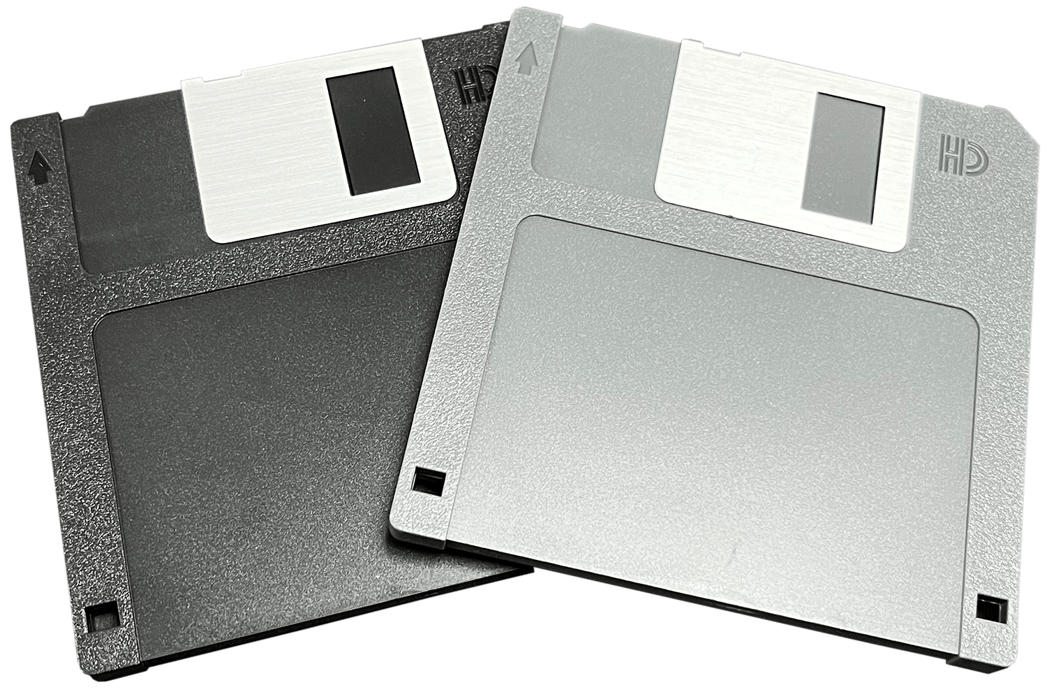 Grey and Black Floppy disk USB Drives