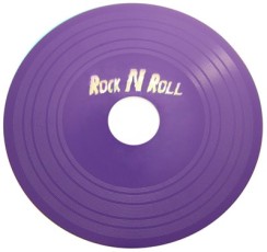 Vinyl DVD printed in a custom Pantone purple colour