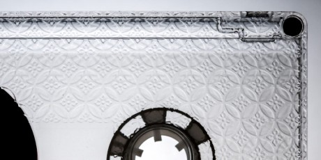 Clear prison cassette tape with spot gloss UV-LED full coverage printing