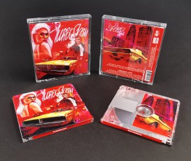 MiniDiscs with full colour on-body top, spine and underside printing