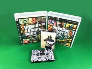 Grand Theft Auto style tapes produced for 'Slap'