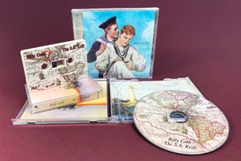 A matching set of cream cassettes with full colour on-body print and CDs in jewel cases