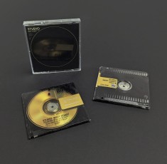Custom black and gold on-body printed MiniDisc