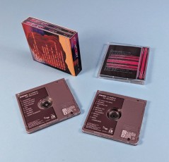Double MiniDisc set in printed outer O-cards to hold both cases