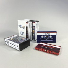 Bespoke printed slipcase to hold four cassette cases (in this case two double butterfly cases)