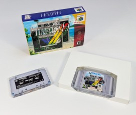 Custom N64-style boxes to hold a single cassette tape