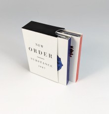 New Order double cassette tapes in O-cards within an outer slipcase