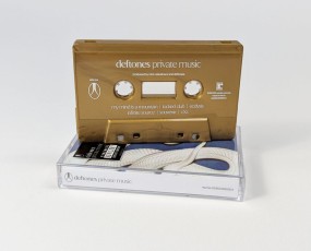 Deftones Private Music cassette tape using our vintage gold tape shells