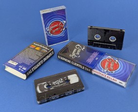 Ghostface Killah 'Supreme Clientele 2' VHS-style audio cassette tapes in cases with custom cut outer O-cards