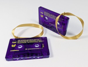 Custom Christmas tree ornament cassette tapes