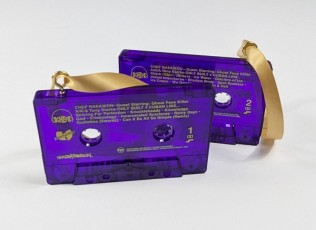 Custom Christmas tree ornament cassette tapes