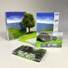 Tall double stacked cassette cases with custom shape cut J-cards