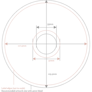 12cm DVD artwork template dimensions