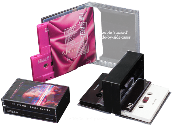 Double cassette set duplication in butterfly cases