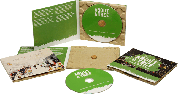 100% recycled eco CD digipak production