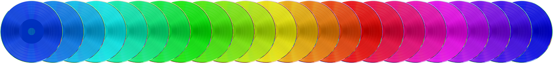 Custom colour vinyl-effect CDs