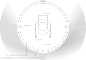 Vinyl CD layout diagram