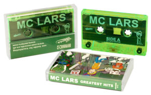 Transparent green cassettes with white on-body printing