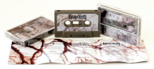 Cocoa brown cassettes with large J-cards that have three extra panels