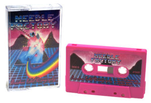 Hot pink cassettes with full colour sticker printing and full colour cassette case J-cards