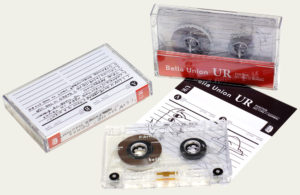 Clear prison cassettes with a white on-body print and J-cards printed to look like a home-made mix tape