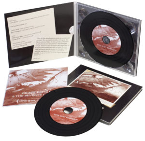 Vinyl CDs in digipacks with recycled 16 page booklets