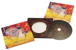 Vinyl CDs in printed card wallets with a larger outer printed wallet and finished with cellophane wrapping