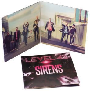 4 page double CD wallets with a gloss finish