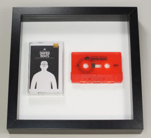 Audio cassette square presentation frame