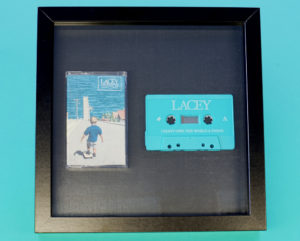 Turquoise on-body printed cassettes in presentation frame