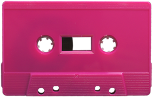 Hot pink cassette