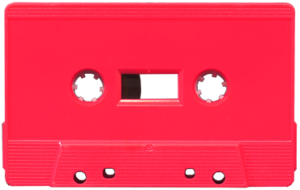 Neon pink cassette