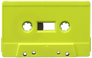 Neon yellow cassette