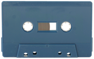 Petrol blue cassette