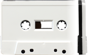 White and black sandwich cassette