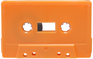 Tangerine orange cassette