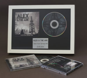 CD booklet and 12cm disc in presentation frame