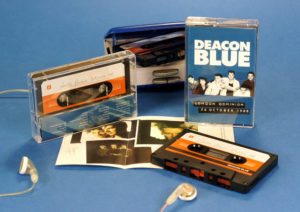 A two thousand run of two hour long black cassettes with classic retro stickers and J-card with additional panel