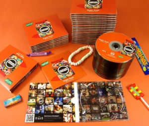Production of four page digipaks with 12 page booklet and silver base discs