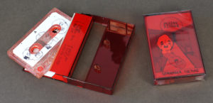 Red glitter cassettes in our solid red transparent cassette cases