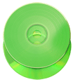 Green vinyl effect CD