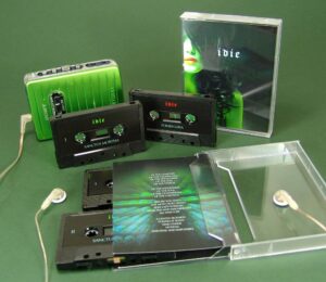 A set of double cassettes in a stacked case with full colour U-cards