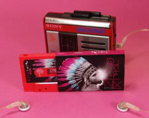 Sticker printed cassettes in full colour printed O-cards