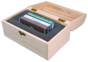 wooden cassette box set treasure chest triple cassette set