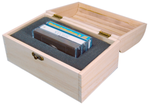 wooden cassette box set treasure chest triple cassette set