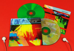 Green base CDs in full colour printed card wallets