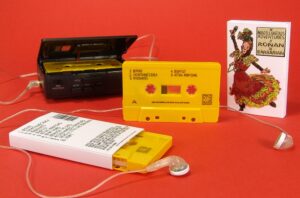 Yellow cassettes with black on-body printing in printed o-cards