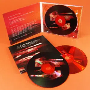 Red base CDs with a UV LED print directly onto the silver disc surface for a metallic effect in 4 page digipaks