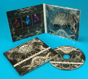 Four page CD digipak with UV LED printed discs