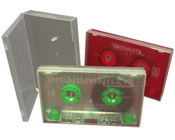 Cassettes in clear polycases